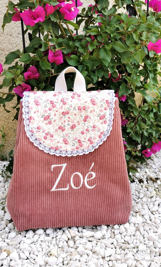 Sac à dos personnalisable enfants avec broderie.