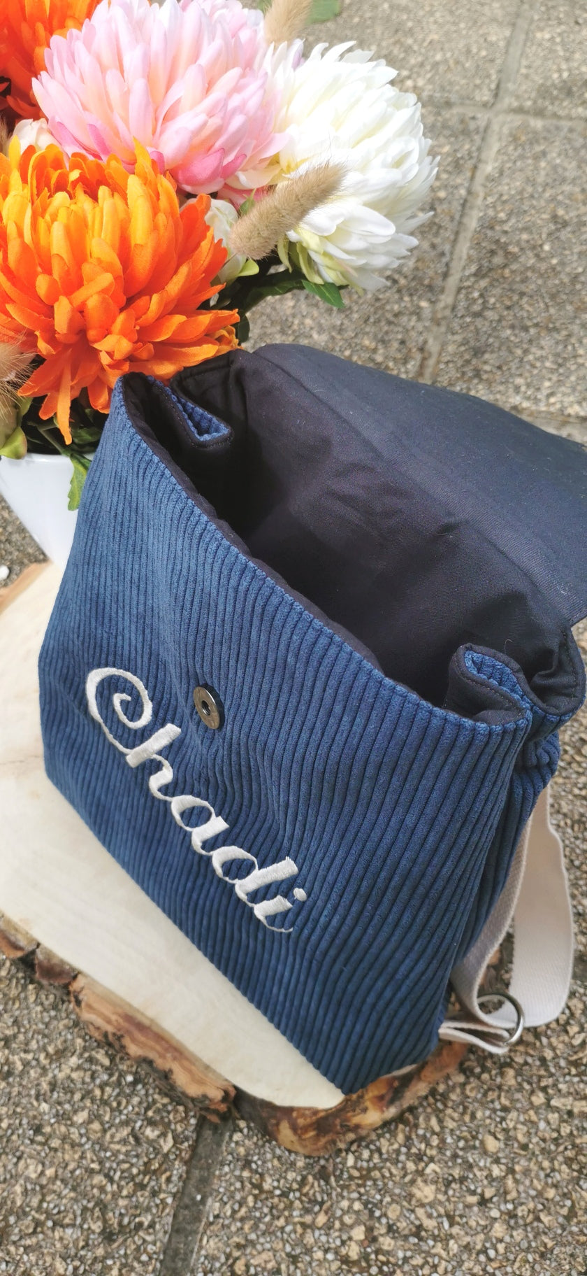 Sac à dos personnalisable enfants avec thermocollant.